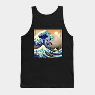 Perfact Cell surfing on the great wave Tank Top